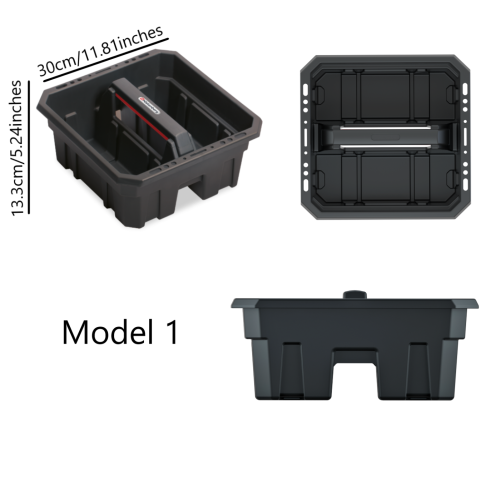 Prosperplast (Model 1) Tool Storage Tote Tray Heavy Duty Caddy Holdall Deep Compartment 3 Sizes