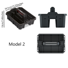 (Model 2) Tool Storage Tote Tray Heavy Duty Caddy Holdall Deep Compartment 3 Sizes