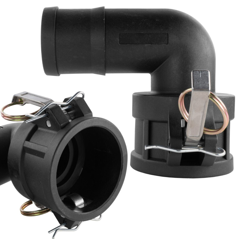 (2" Type C - 2" Barb) Camlock Fittings Couplings Elbow C 1" 1.5" 2" 3" Layflat Hose Pipe Connector 5056697263414