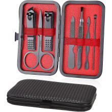 manicure Set, 7 In 1 Portable Travel Essential Nail Clippers Set, Fashion Professional Stainless Steel Nail Clippers Pedicure Kit Grooming Gift Fo PXC