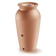 (Brick, 120 L) Rainwater Tank Water Butt Garden Storage Barrel Container 230L 120L + Connectors