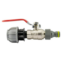 (20mm, Pack of 2) MDPE 20 25 32 FULL FLOW Valve Hose Water Supply Pipe Outlet Valve Straight Tee