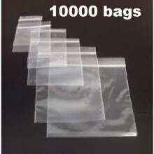 (10000, DD30 1.2” x 1” (30x30mm)) GRIP SEAL BAGS Self Resealable Clear Polythene Poly Plastic Zip Lock *All Sizes*