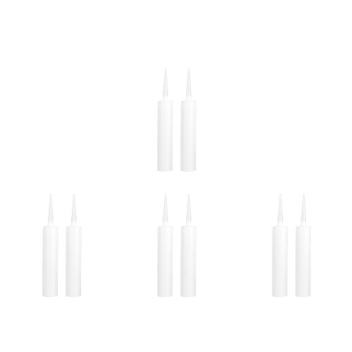 8Pièces Tubes De Mastic Vides PVC Pour Réparations Scellage 2