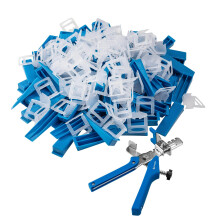(2.5mm) 201-Piece Tile Leveling System – Multiple Clip Sizes (1–3mm), Wedges & Reusable