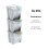 Prosperplast (3x 25L) Sorting Bins Recycling Segregation Waste Stackable Lidded White bin Set 20L 25L 1