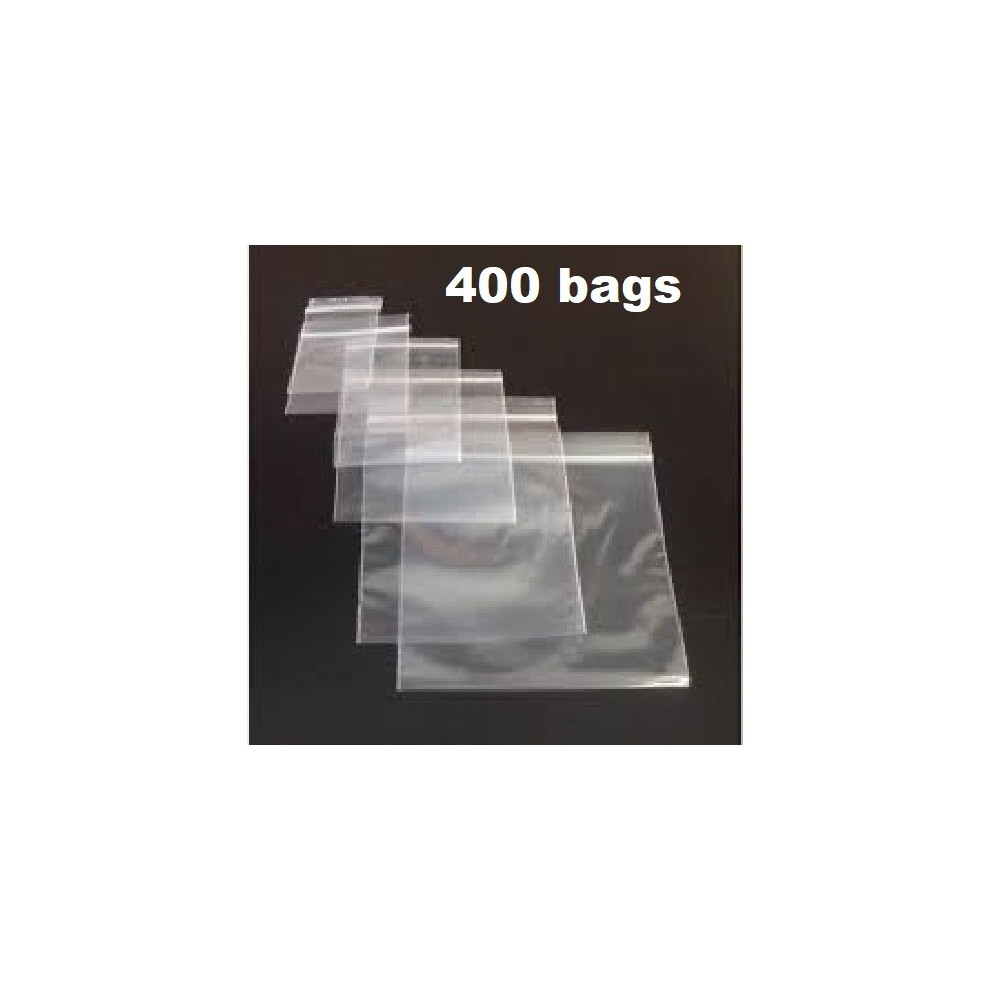 Photos - Other Office Equipment ) GRIP SEAL BAGS Self Resealable Clear Polythene Poly Plastic Zip Lock *All Sizes*(400, Size 6 4” x 5.5” (102 x 140mm)