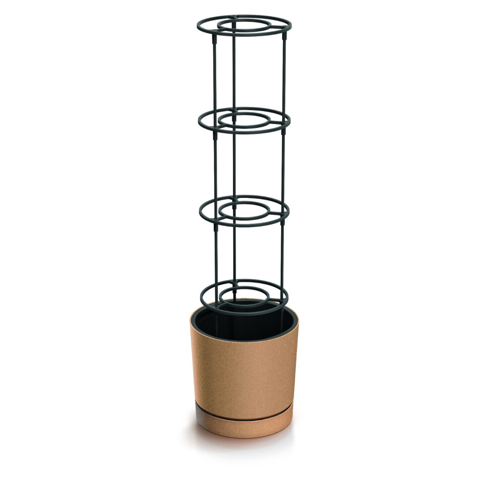 Prosperplast (Eco Natural, W29.2cm X H28.3cm) Home Grower Pot Tomato Growing Support Garden Indoor Outdoor Lid 14.5L & 35L