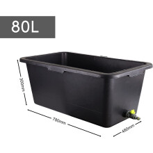 (Black, Large 80l) Dog Cat Pet Washing Bathtub With Drain Valve Multi Purpose Bath Tub S M L XL
