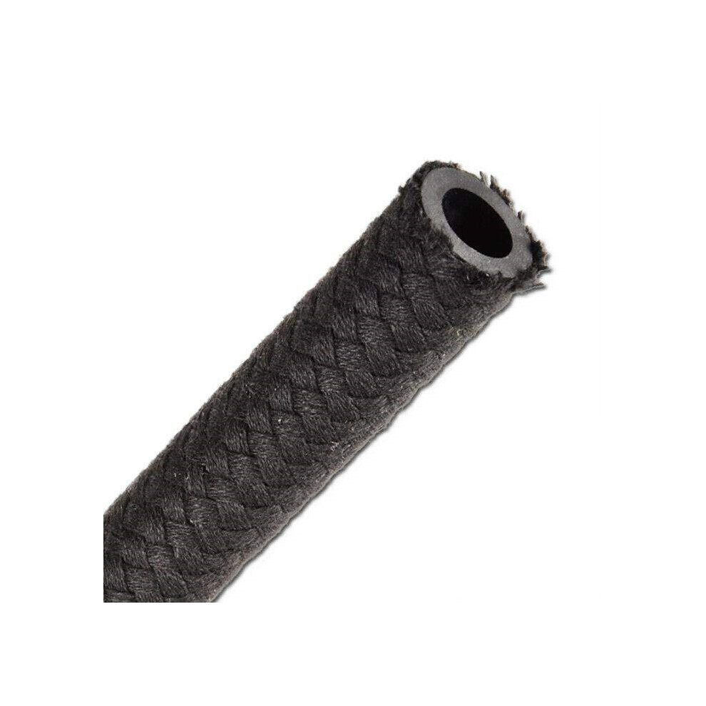 (6Mm Id - 11.0Mm Od, 20 Metres) Braided Rubber Fuel Hose Pipe Tube Vacuum Petrol Unleaded Diesel Oil Breather 5056697201652