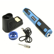 (Soldering Iron Kit) Cordless Battery Soldering Iron Kit 4V 1500mAh 450C USB-C Fast Heat-U /Bits set