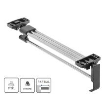 (500mm - 20") Wardrobe Pull Out Clothes Hanger Rail / Extending Rail / Storage Organiser GTV