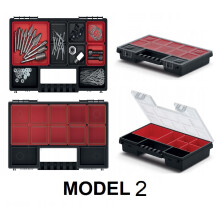 (Model 2) DIY Organiser STORAGE CASE Small Parts Carry Tool Box Screws Craft Mobil Fishing