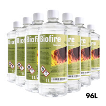 (96L) Ethanol Fuel Golden Fireplace Premium Grade Quality, Clean Burn Biofuel Biofire