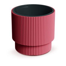 (Copper, 40cm - 38L) Plant Pots Flower Planter 7 Colours 2 sizes Tall Wavy Plastic Pot Boho Elegant