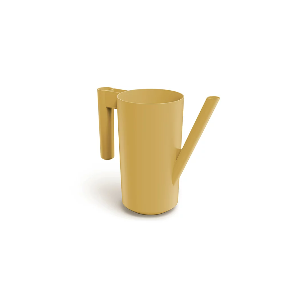 Prosperplast (Mustard) Plastic Plant Watering Can Jug Indoor 2L For Houseplant Lightweight Matt Modern