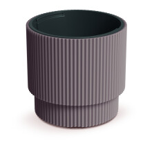 (Marsala, 40cm - 38L) Plant Pots Flower Planter 7 Colours 2 sizes Tall Wavy Plastic Pot Boho Elegant