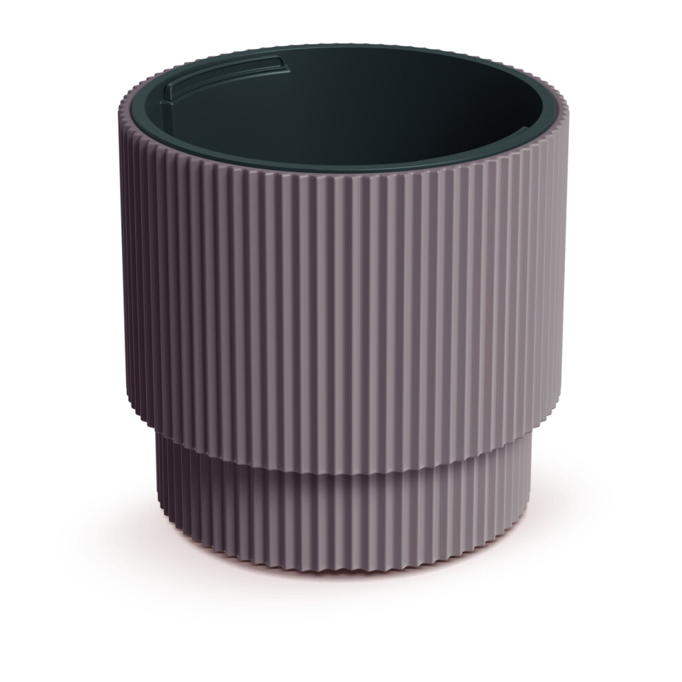 Prosperplast (Marsala, 40Cm - 38L) Plant Pots Flower Planter 7 Colours 2 Sizes Tall Wavy Plastic Pot Boho Elegant
