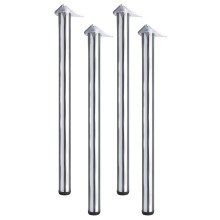 (Chrome, 82 cm) 4X Table Leg Breakfast Bar Worktop Adjustable Support Kitchen 710/820/870/1100mm