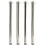 GTV (Brushed Steel, 110 cm) 4X Table Leg Breakfast Bar Worktop Adjustable Support Kitchen 710/820/870/1100mm 1