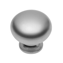 (Aluminium) Kitchen Cupboard Cabinet Door Drawer Round Knob Handle Bergamo by GTV 8 Colours