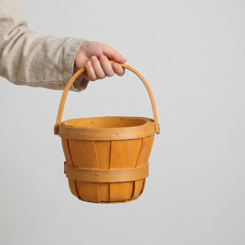 4Pièces Paniers Enfants En Bois - Rangement Snacks