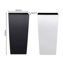 Pot de fleurs haut URBI DURS200 avec insert | Blanc