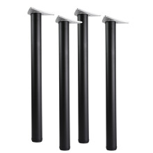 (Black, 71 cm) 4X Table Leg Breakfast Bar Worktop Adjustable Support Kitchen 710/820/870/1100mm