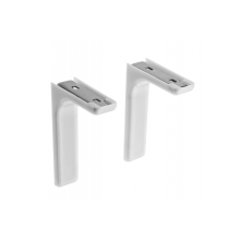 (120mm, White) Shelf support bracket with covers 120mm 180mm 240mm Invisible Concealed Fixings