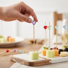 200Pièces Pics À Bois Assortis Pour Cocktails, Fruits Amuse-Bouches