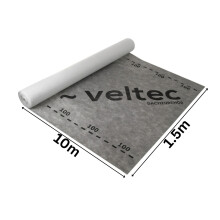 (1.5m x 10m) Roofing Wall Breathable Membrane 100g/m2 1.5m Wide 3 Layer Permeable Insulation