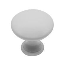 (White) Kitchen Cupboard Cabinet Door Drawer Round Knob Handle Terni by GTV 11 Colours