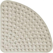 Sector Rubber Corner Shower Mat, 54x54cm Quadrant Anti-Slip Bath Mat Anti-Bacterial Mat with Suction Cups for Shower or Bathtub,,2024 Ping