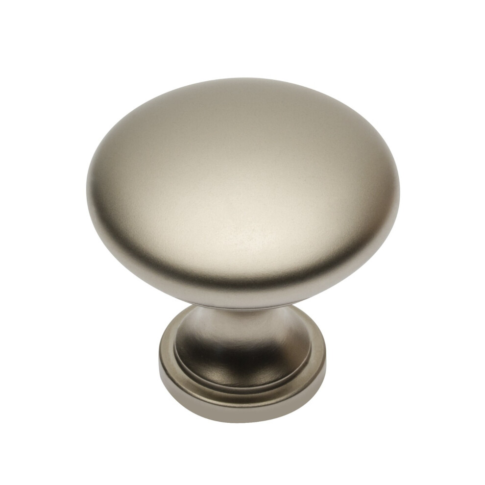 Gtv (Satin) Kitchen Cupboard Cabinet Door Drawer Round Knob Handle Terni By 11 Colours