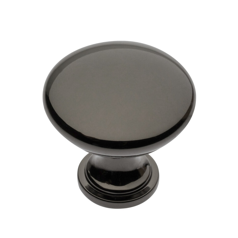 Gtv ( Chrome) Kitchen Cupboard Cabinet Door Drawer Round Knob Handle Terni By 11 Colours Black