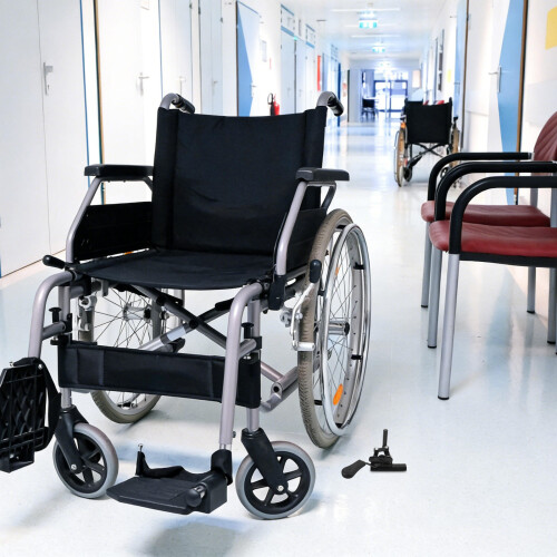 2Pièces Arrière Fixe Pour Fauteuil Roulant Électrique