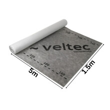 (1.5m x 5m) Roofing Wall Breathable Membrane 100g/m2 1.5m Wide 3 Layer Permeable Insulation