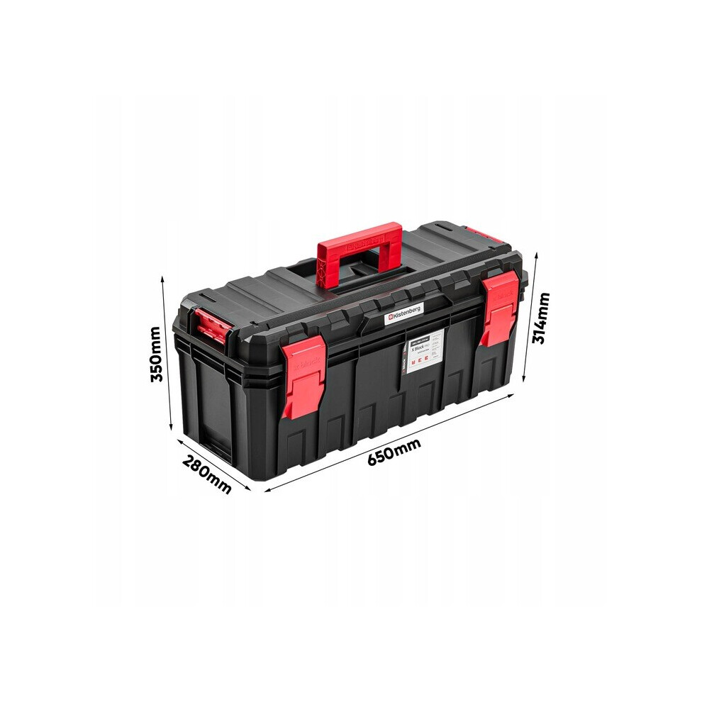 Prosperplast (Large) Hand Tool Box Modular Organis Stackable Lockable Heavy Duty Metal Hinges 3 Sizes