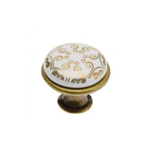 (Orient Brass) Multi coloured ceramic knobs drawer pull cupboard door knobs porcelain china