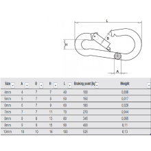 (11.5mm x 140mm, Carabina_14_Ba_1) CARABINER CLIP ~ Choose: BASIC, or SCREW LOCK ~ Large & Small ~ HEAVY DUTY!