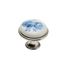 (Rose Antique Silver) Multi coloured ceramic knobs drawer pull cupboard door knobs porcelain china