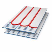(9.36m2) Underfloor Heating Insulation Boards XPS Cement Coat 1200x600x20 16mm Pipe
