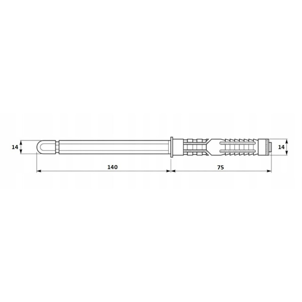 Gtv (14 X 140Mm) Concealed Floating Shelf Support Hidden Bracket Screw Mounted Into Masonry Walls