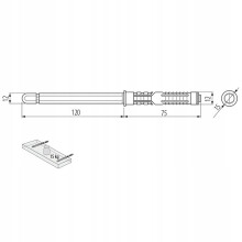 (12 x 120mm) Concealed Floating Shelf Support Hidden Bracket Screw Mounted Into Masonry Walls