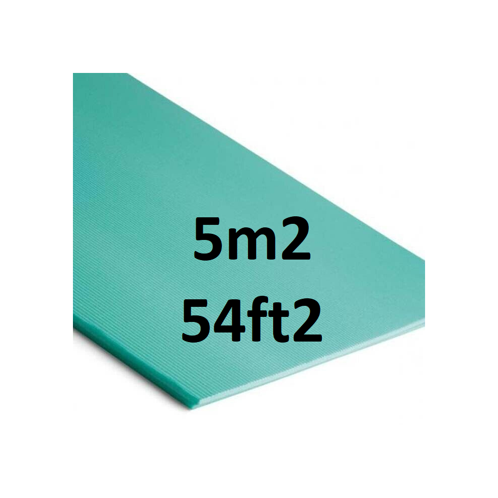 (1 Pack - 5M2) Flooring Underlay Insulation Laminate - Wood - Like Fibreboard Xps 3Mm 5056697234544