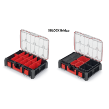 (Top organisers, MSX 55 low with containers) Kistenberg XBlock Modular Rolling Toolbox Wheels Various Polypropylene Lockable