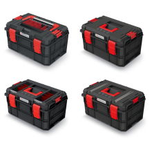 (Medium tool box, Log - organier set in the lid) Kistenberg XBlock Modular Rolling Toolbox Wheels Various Polypropylene Lockable