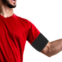 16St Zwarte Elastische Armband: Verstelbare Mourning Sportleider Band