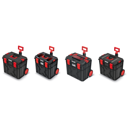 Prosperplast (Large cart, AluLog - organiser&amp;handle) Kistenberg XBlock Modular Rolling Toolbox Wheels Various Polypropylene Lockable