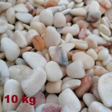(5mm - 50mm, 10kg) Decorative White Pink Stones / Pebbles *** HOME & GARDEN ** AQUARIUM